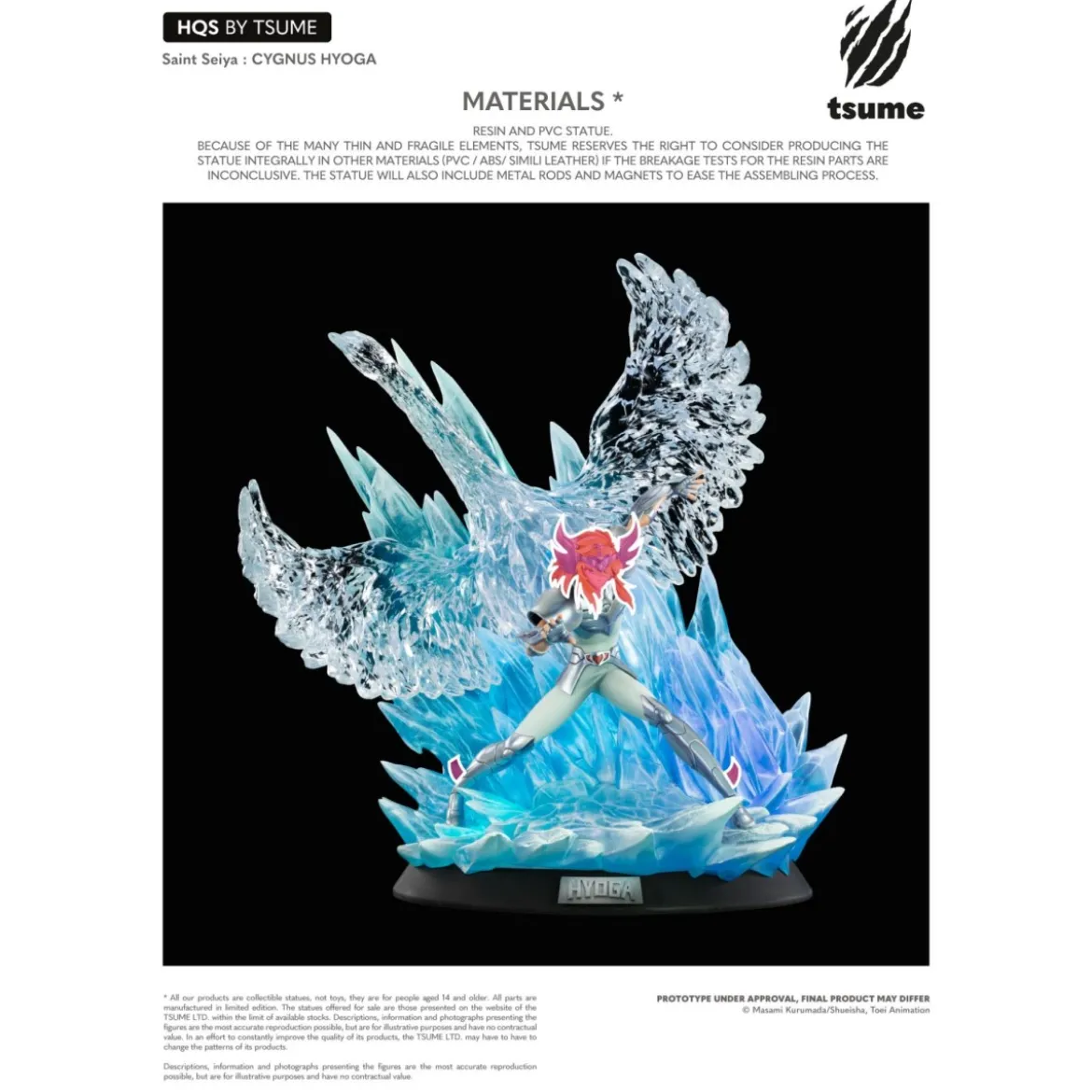 Tsume Statue HQS Saint Seiya - Hyoga du Cygne - Cygnus Hyoga