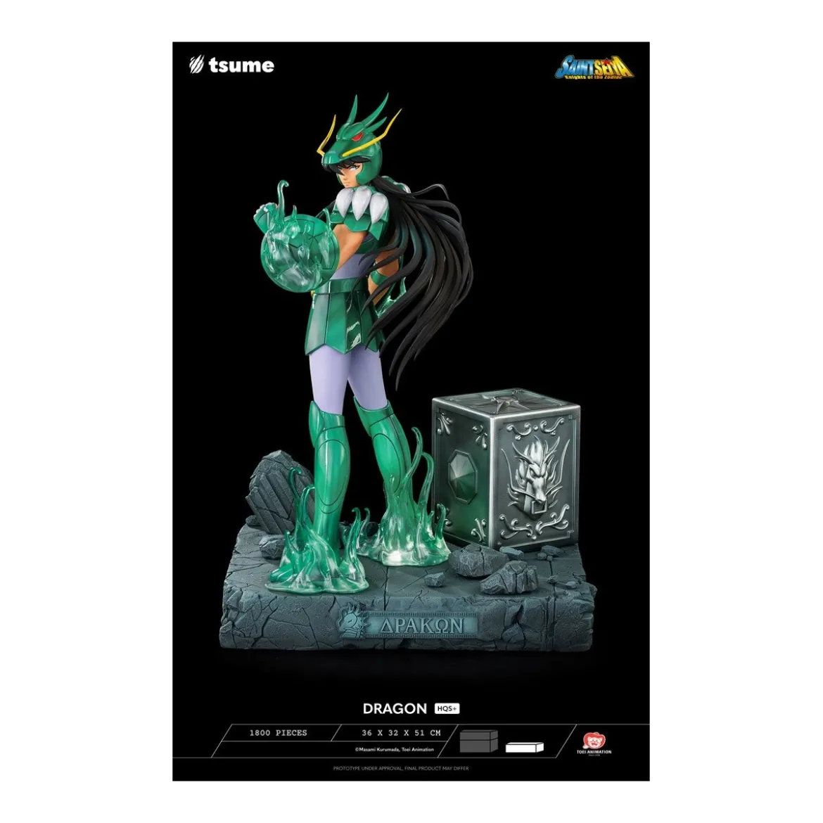 Tsume Statue HQS+ Saint Seiya - Shiryu du Dragon V.1 1/4