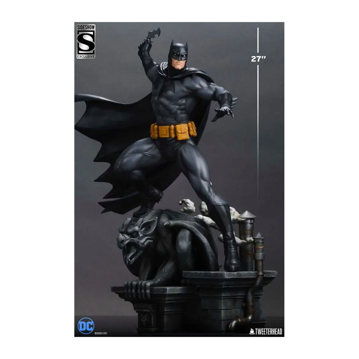 Tweeterhead Sideshow - DC Comics: Batman (Black and Gray Edition) 1/4 statuette