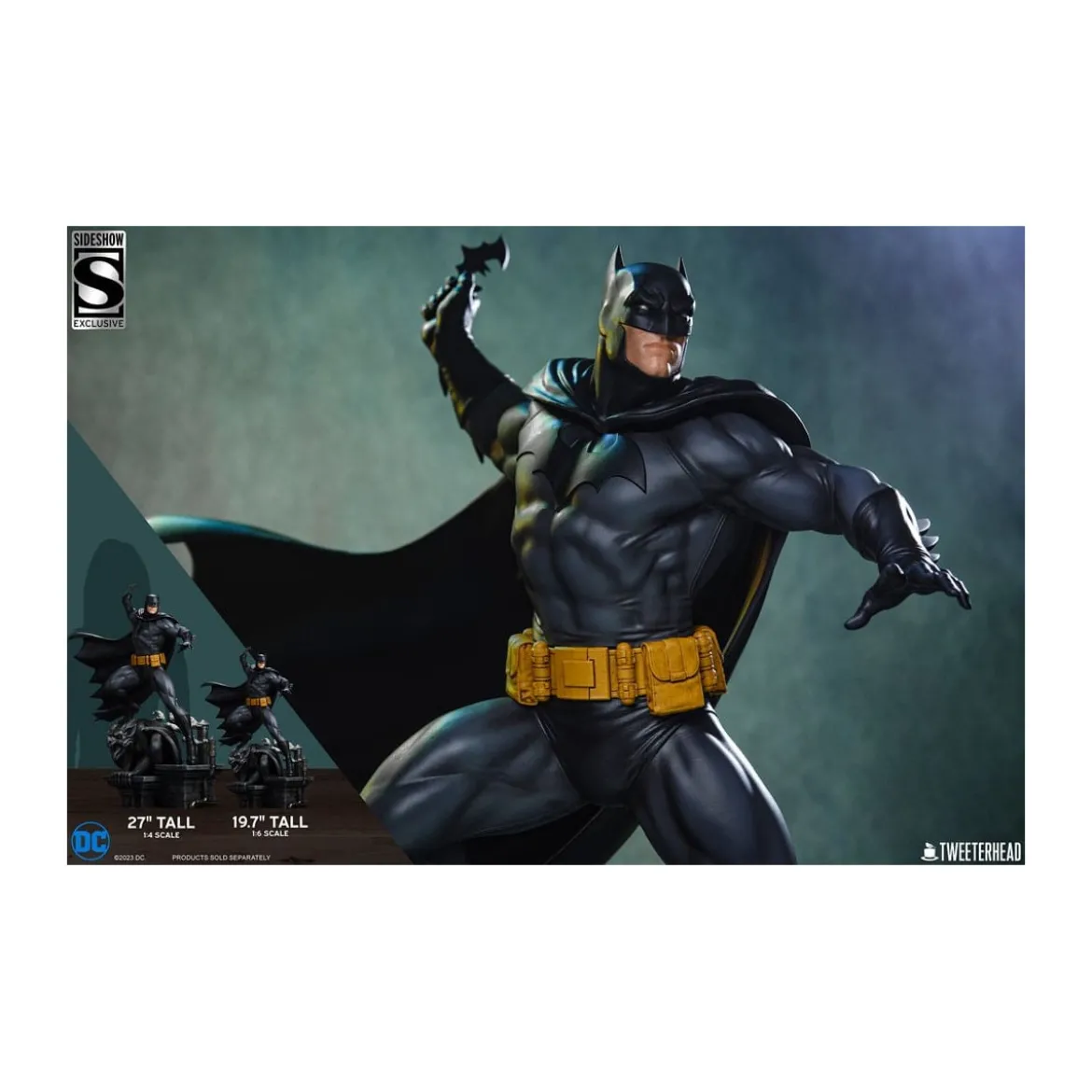 Tweeterhead Sideshow - DC Comics: Batman (Black and Gray Edition) 1/4 statuette
