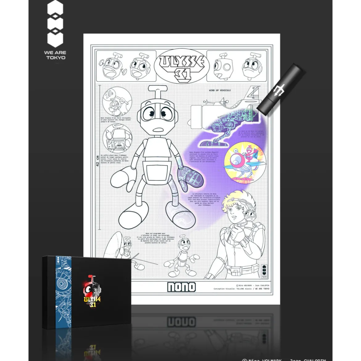 Ulysse 31 Uv Art Print - Nono A4 - We Are Tokyo