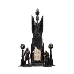 Weta - Le Seigneur des Anneaux - Saruman the White on Throne statue 1/6
