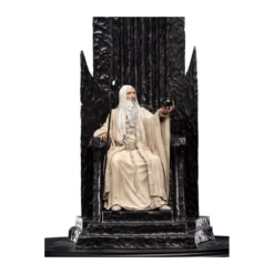 Weta - Le Seigneur des Anneaux - Saruman the White on Throne statue 1/6