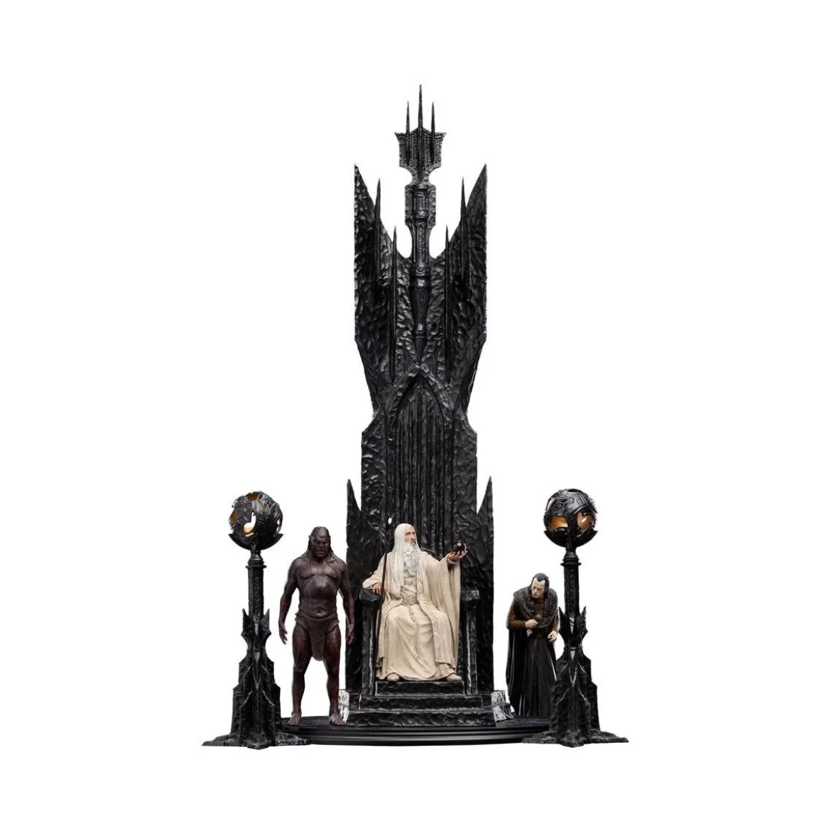 Weta - Le Seigneur des Anneaux - Saruman the White on Throne statue 1/6