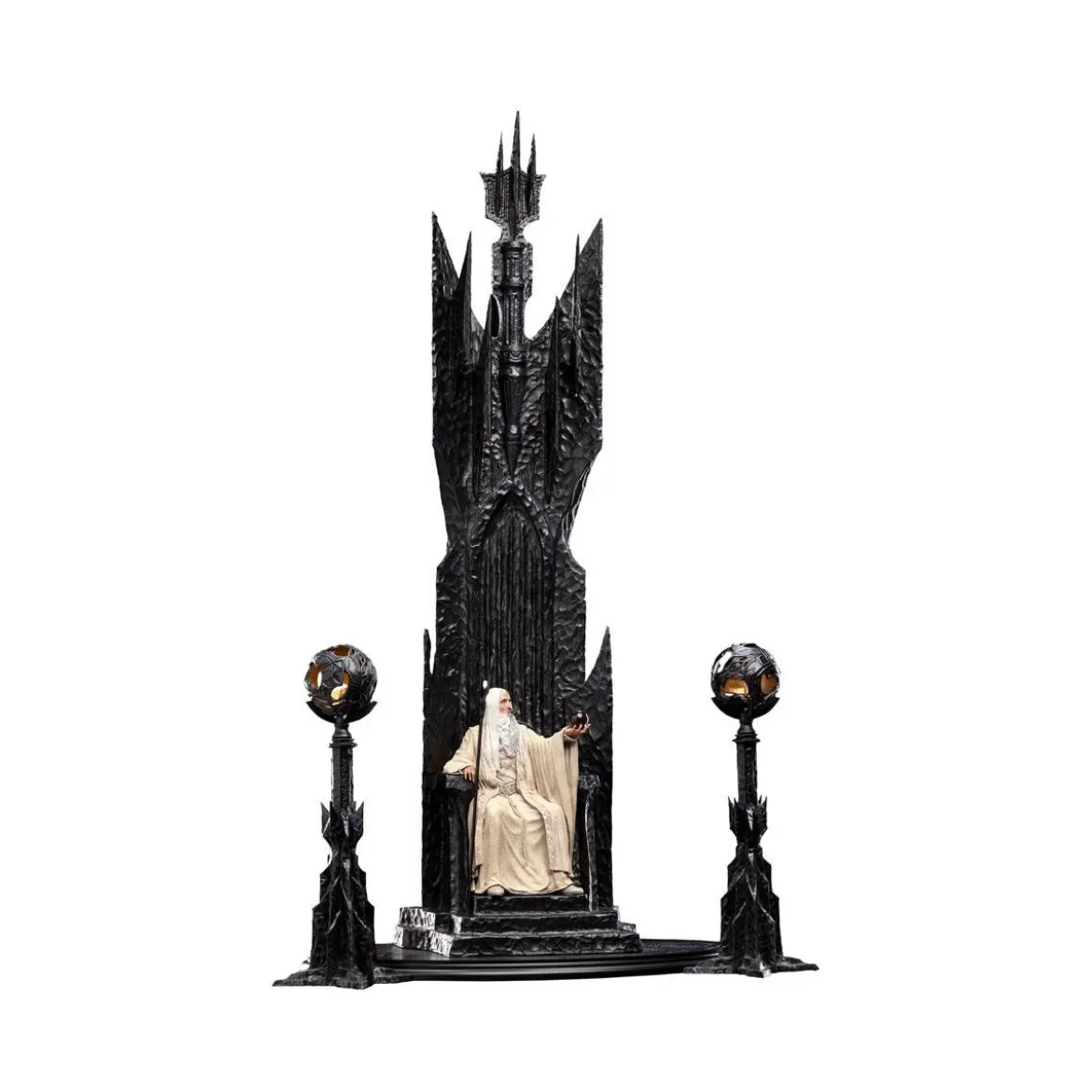 Weta - Le Seigneur des Anneaux - Saruman the White on Throne statue 1/6