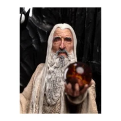 Weta - Le Seigneur des Anneaux - Saruman the White on Throne statue 1/6
