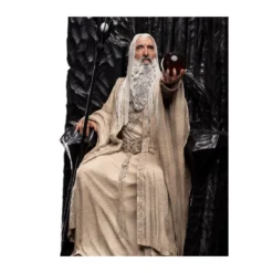Weta - Le Seigneur des Anneaux - Saruman the White on Throne statue 1/6
