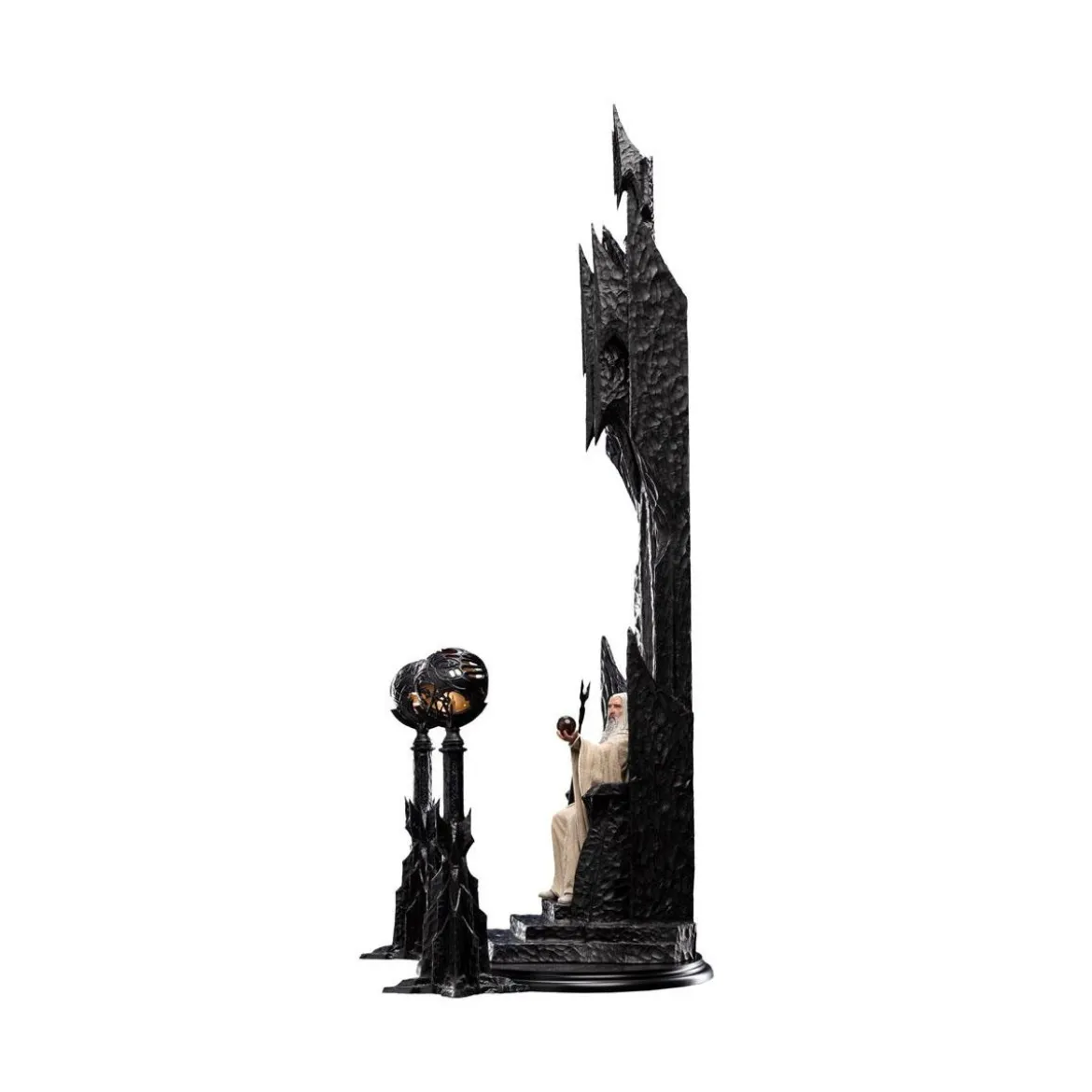 Weta - Le Seigneur des Anneaux - Saruman the White on Throne statue 1/6