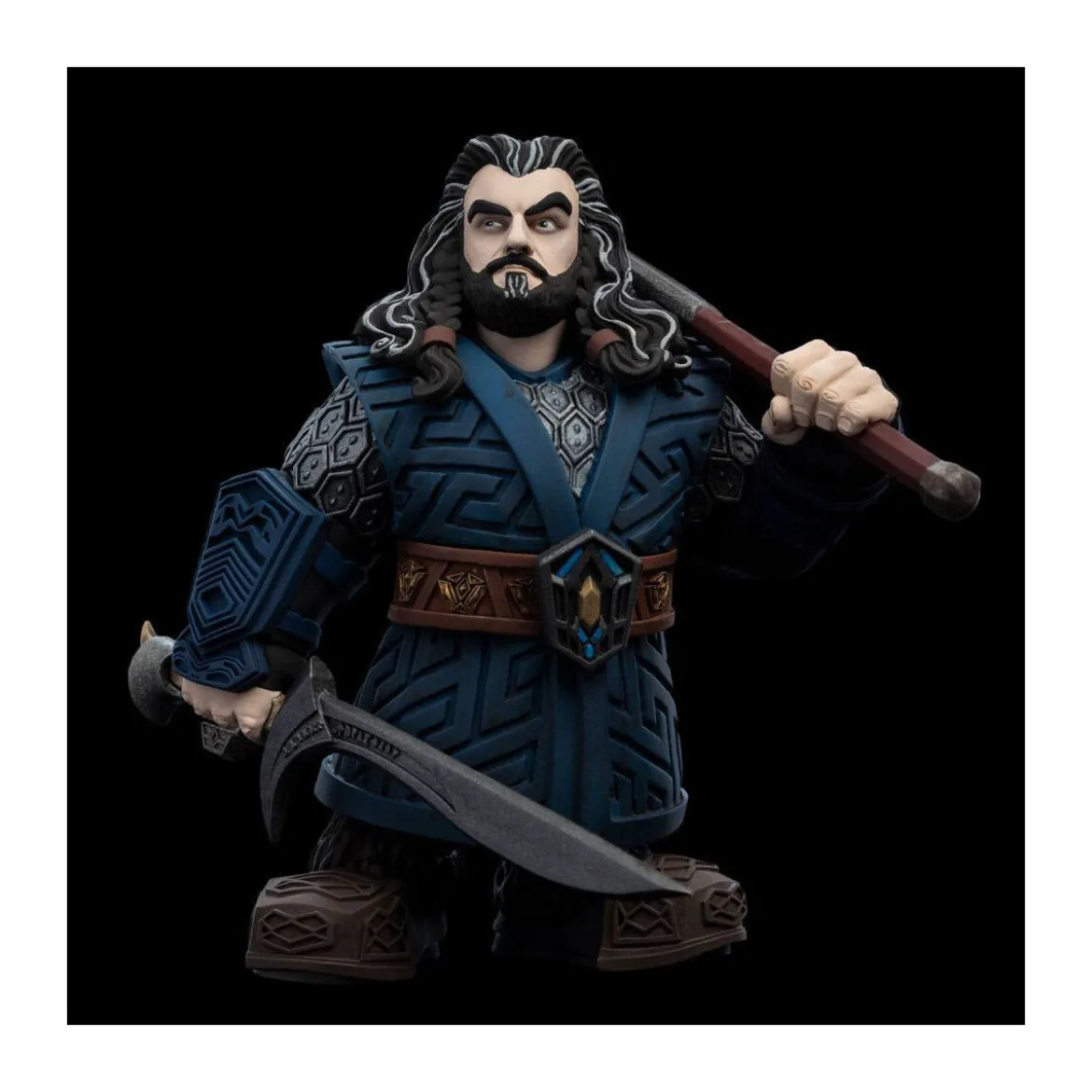 Weta Statue Vinyl Le Hobbit figurine Mini Epics Thorin Oakenshield Limited Edition - Ecu de Chêne.