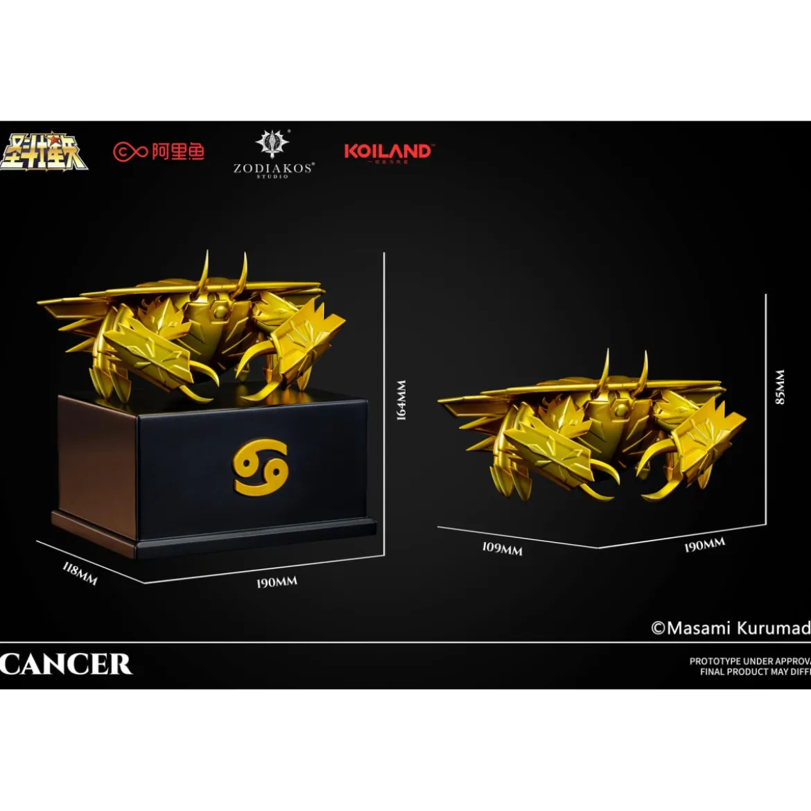 Zodiakos Studio - Cancer Cloth - Totem du Cancer 1/6 - Statue Saint Seiya - les Chevaliers du Zodiaque