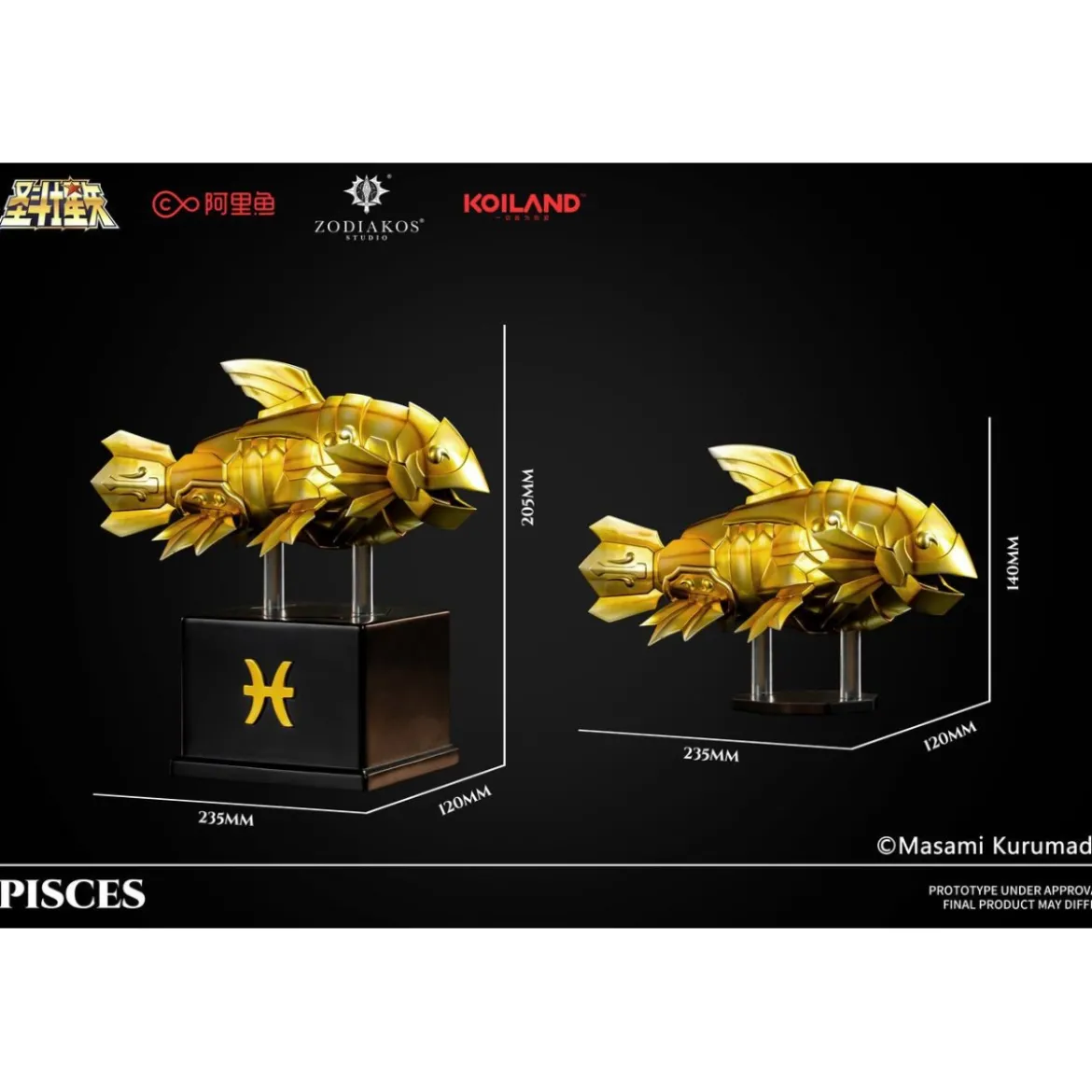 Zodiakos Studio - Pisces Cloth - Totem des Poissons 1/6 - Statue Saint Seiya - les Chevaliers du Zodiaque
