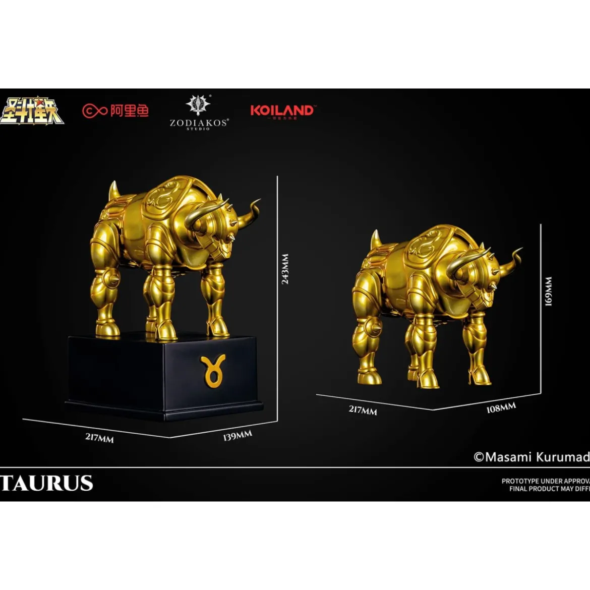 Zodiakos Studio - Taurus Cloth - Totem du Taureau 1/6 - Statue Saint Seiya - les Chevaliers du Zodiaque